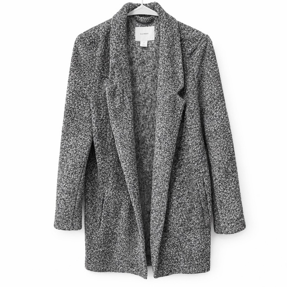 Old Navy Jackets & Blazers - Old Navy XS Gray Heathered Jacket Blazer Cozy Open-Front Design